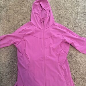 lululemon athletica Pink Hooded Full-Zip windbreaker jacket